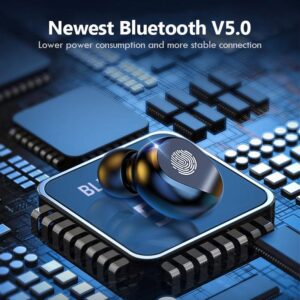 Ασύρματα Ακουστικά Bluetooth με Βάση Φόρτισης TWS F9-5C, Black 4 F9 5CBLACK3