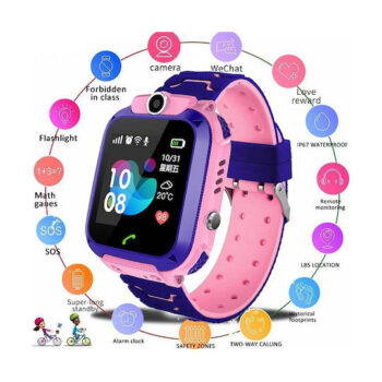 Παιδικό Ρολόι με GPS και Υποδοχή για Κάρτα SIM Χρώματος Ροζ Q12-Pink 2 q12pink 4