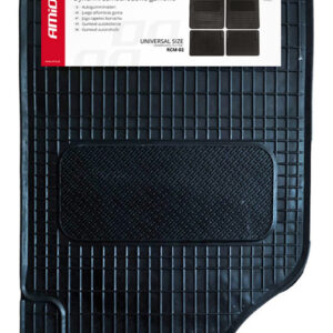 AMIO σετ πατάκια αυτοκινήτου RCM-02, 50x70cm & 48x36cm, universal, μαύρο 2 50x70cm & 48x36cm