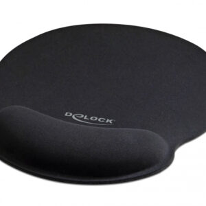 DELOCK Mousepad 12559 με στήριγμα καρπού, 252 x 227mm, μαύρο 1 DELOCK Mousepad 12559 με στήριγμα καρπού