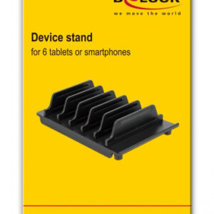 DELOCK βάση κινητών & tablet 18366, έως 6 συσκευές, μαύρη 4 18366 3
