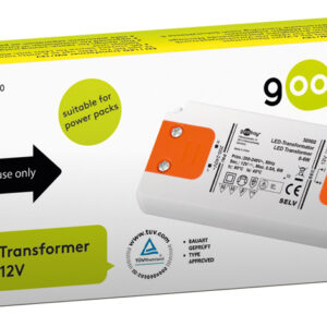 GOOBAY μετασχηματιστής LED 30000, 12V, 6W, IP20 4 IP20