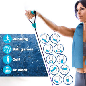 Μαντήλι λαιμού με τσαντάκι μεταφοράς 48833, 75 x 9cm, μπλε 2 75 x 9cm