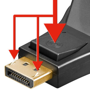 GOOBAY αντάπτορας DisplayPort σε DVI-D 1.1 51720, gold-plated, μαύρος 2 gold-plated