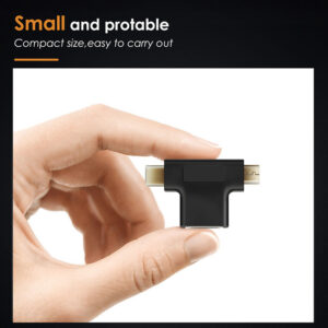 CABLETIME αντάπτορας USB σε USB-C & micro USB CT-3IN1-AB, 5Gbps, μαύρος 4 5210131038574 3