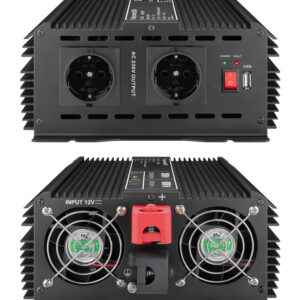 GOOBAY inverter αυτοκινήτου 58892, 12V σε 230V, 3000W, USB 2.1A 3 3000W