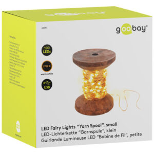 GOOBAY LED φωτιστικό Yarn Spool 60341, 2700K, 100 LEDs, USB, 10m 4 USB