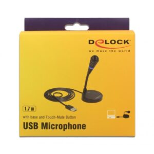 DELOCK USB μικρόφωνο 65868 με βάση και mute button 3 65868 2