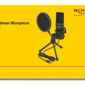 DELOCK Mικρόφωνο studio με pop φίλτρο & αντιανέμιο 66331, πυκνωτικό, USB 4 66331 3