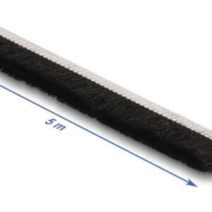 DELOCK αυτοκόλλητη μονωτική ταινία 66892 για παράθυρα, 5mm, 5m, μαύρη 3 5m