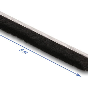 DELOCK αυτοκόλλητη μονωτική ταινία 66893 για παράθυρα, 8mm, 5m, μαύρη 3 5m