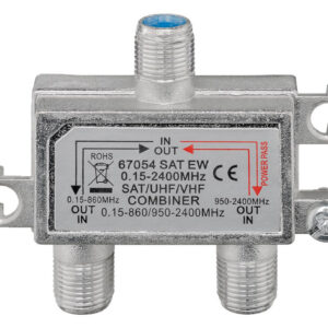 GOOBAY SAT-TV combiner 67054, 0.15 MHz - 2400MHz, 100dB 3 67054 1