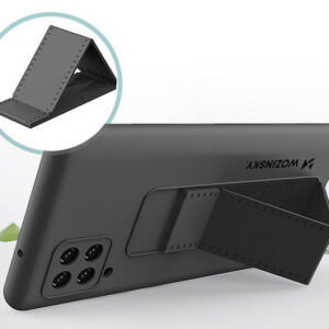 WOZINSKY θήκη Kickstand 69536 για Samsung A42 5G, μαύρη 2 μαύρη
