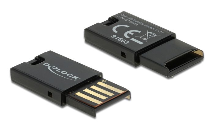 DELOCK USB card reader 91603 για κάρτες μνήμης micro SD DELOCK USB card reader 91603 για κάρτες μνήμης micro SD