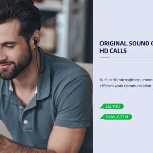 CELEBRAT earphones A20 με μαγνήτη, Bluetooth, 10mm, 70mAh, μαύρα 3 10mm