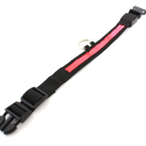 Περιλαίμιο σκύλου AG232 με φωτισμό LED, 34-44cm, μαύρο-κόκκινο 3 AG232 1