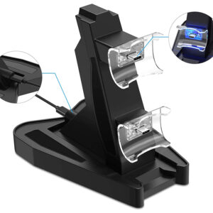 Βάση φόρτισης gamepad AK286C για 2x PS5 DualSense, μαύρη 3 AK286C 2