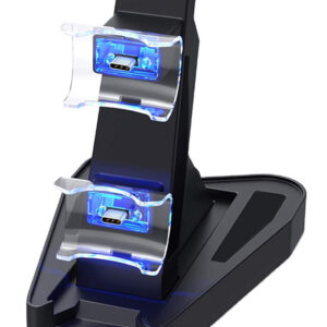 Βάση φόρτισης gamepad AK286C για 2x PS5 DualSense, μαύρη 1 Βάση φόρτισης gamepad AK286C για 2x PS5 DualSense