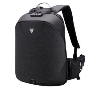 ARCTIC HUNTER τσάντα πλάτης B00208 με θήκη laptop 15.6", λουκέτο TSA, 24L, μαύρη