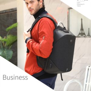 ARCTIC HUNTER τσάντα πλάτης B00208 με θήκη laptop 15.6", λουκέτο TSA, 24L, γκρι 3 B00208 DG 2