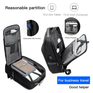 ARCTIC HUNTER τσάντα πλάτης B00403 με θήκη laptop 15.6", USB, 19L, γκρι 3 19L