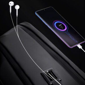 ARCTIC HUNTER τσάντα πλάτης B00443 με θήκη laptop 15.6, USB, 19L, μαύρη 3 19L