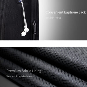 ARCTIC HUNTER τσάντα πλάτης B00498 με θήκη laptop 15.6", 22L, μαύρη 4 B00498 BK 3