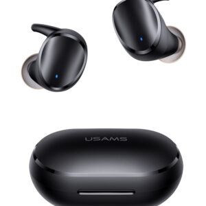 USAMS earphones με θήκη φόρτισης LX08, True Wireless, μαύρα 1 USAMS earphones με θήκη φόρτισης LX08
