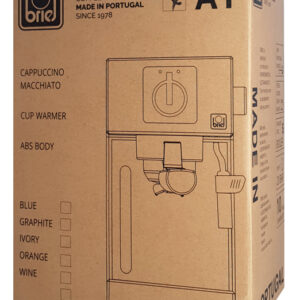 BRIEL μηχανή espresso A1, 1000W, 20 bar, μαύρη 4 μαύρη