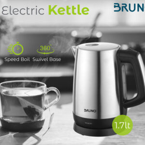 BRUNO Ηλεκτρικός βραστήρας BRN-0030, 2200W, 1.7lt, βάση 360° 2 BRN 0030 2