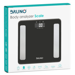BRUNO ψηφιακή ζυγαριά με λιπομετρητή BRN-0056, έως 180kg, μαύρη 2 έως 180kg