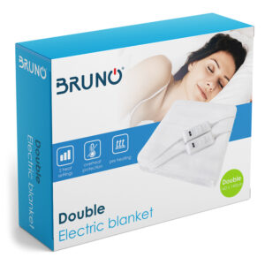 BRUNO ηλεκτρική κουβέρτα BRN-0065, διπλή, 160x140cm, 2x 60W, χειριστήρια 3 160x140cm
