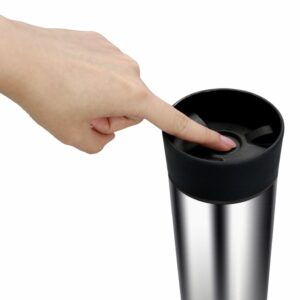 BRUNO θερμός BRN-0068, εργονομικό καπάκι, anti-slip, 360ml, ασημί 2 εργονομικό καπάκι