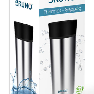 BRUNO θερμός BRN-0068, εργονομικό καπάκι, anti-slip, 360ml, ασημί 3 anti-slip