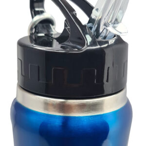 BRUNO θερμός BRN-0070, με καλαμάκι & γάντζο, anti-slip, 750ml, μπλε 2 με καλαμάκι & γάντζο