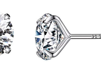 BAMOER σκουλαρίκια καρφωτά BSE166 με κυβική ζιρκόνια, 6mm, ασήμι 925 1 BAMOER σκουλαρίκια καρφωτά BSE166 με κυβική ζιρκόνια