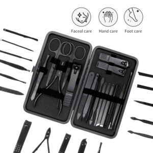 Σετ περιποίησης νυχιών & προσώπου BTHU-0029, με θήκη, 20τμχ 2 με θήκη