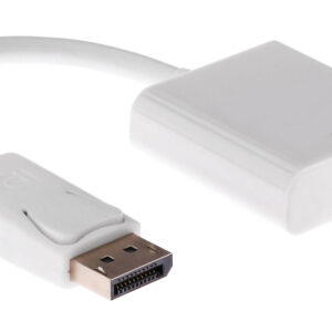 POWERTECH αντάπτορας DisplayPort σε HDMI CAB-DP004, 0.20m, λευκός