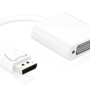 POWERTECH αντάπτορας DisplayPort σε DVI 24+5 CAB-DP005, 0.20m, λευκός