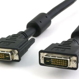 POWERTECH καλώδιο DVI-D 24+1 CAB-DVI003, 2x Ferrites, 1.5m, μαύρο