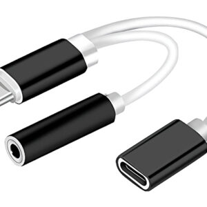 POWERTECH αντάπτορας USB-C σε USB-C & 3.5mm θηλυκό CAB-UC030, λευκός