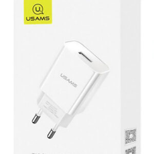 USAMS φορτιστής τοίχου T18, 1x USB, 2.1A, λευκός 4 λευκός