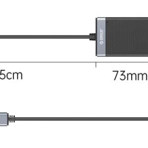 ORICO card reader CL4T-A3 για Micro SD/SD/CF/MS, USB 3.0, μαύρο 3 μαύρο