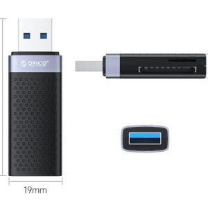 ORICO card reader CS2T-A3 για SD & Micro SD, USB 3.0, μαύρο 3 μαύρο