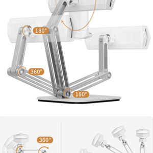 CABLETIME μεταλλική βάση tablet CT-PS03-AS, 4-13", ρυθμιζόμενη, λευκή 3 ρυθμιζόμενη