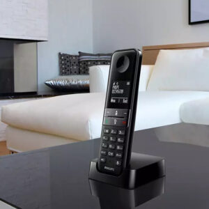 PHILIPS ασύρματο τηλέφωνο D4701B/34, με ελληνικό μενού, μαύρο 3 μαύρο