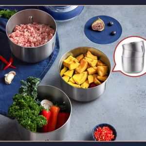 DEERMA πολυκόπτης JR08, επαναφορτιζόμενος , 3x δοχεία, 220W, μπλε 4 220W