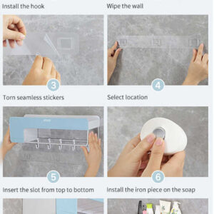 ECOCO βάση τοίχου για μικροαντικείμενα E1712, 40x13x12cm, πράσινη 3 πράσινη