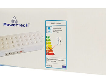 POWERTECH LED φωτιστικό εκτάκτου ανάγκης EMEL-0001, 1800mah, λευκό 4 EMEL 0001 3