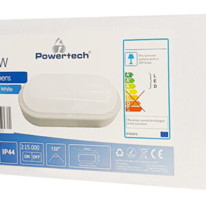 POWERTECH LED φωτιστικό τοίχου EXTL-0004, 10W, 4000k cool white, λευκό 3 4000k cool white